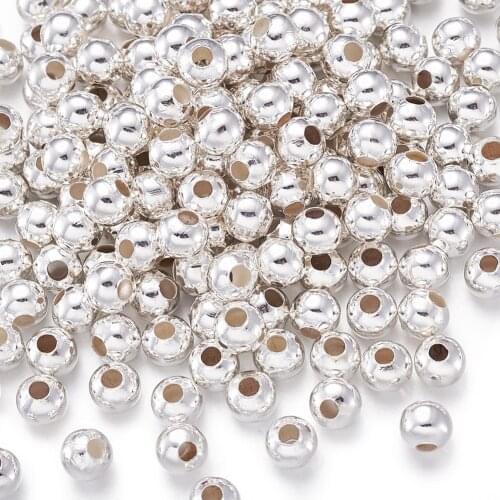 Pandahall 200pc Iron Round Golden Color Spacer Beads DIY Jewelry Finding Making Necklace Bracelet Anklet Wholesale 5mm