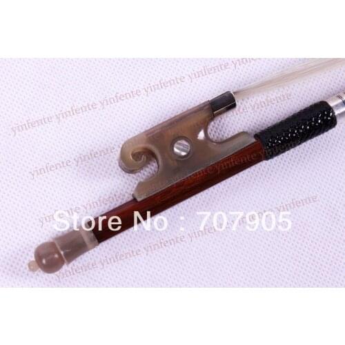 2x Violin Bow Balance Brazil wood Silver Color Bow string Snail Ox horn Frog 4/4
