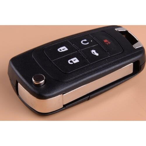 Beler 315MHz 5 Button Folding Flip Remote Chip Key Fob Fit for Chevrolet Cruze Camaro Equinox Impala Sonic 2015 2016