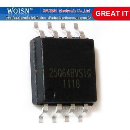 5PCS W25Q64BVSIG W25Q64BVSSIG 25Q64BVSIG 25Q64BVSSIG 25Q64 SOP8 In Stock