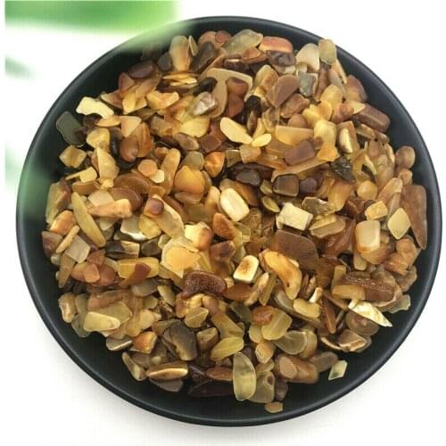50g 8-12mm Natural Amber Bulk Stone Chips Crystal Healing Specimen Decoration Natural Stones and Minerals