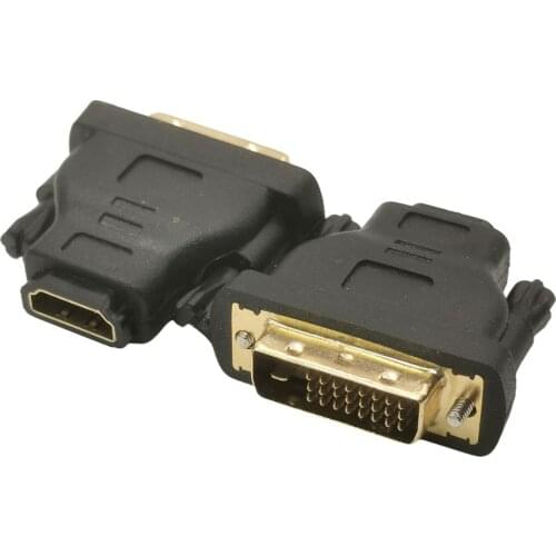 1PC DVI TO HDMI-compatible ADAPTER DVI-D 24+1 Male to HDTV Female Adaptor