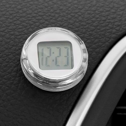 Car Ornament Universal Waterproof Motorcycle Electronic Watch Colorful Motorbike Watch Self-Adhesive Digital Clock Accessories