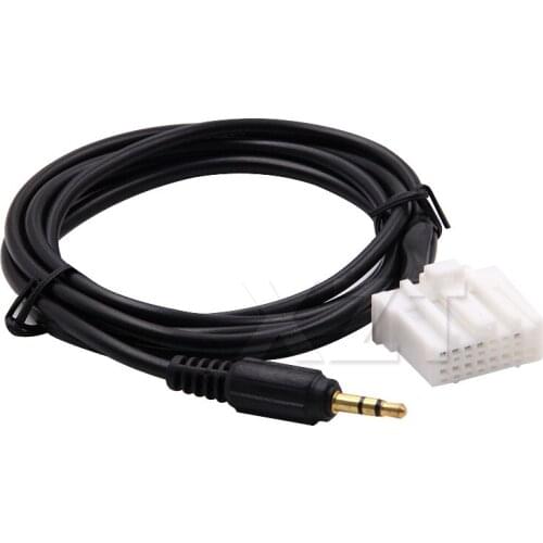 Car 3.5mm AUX Audio CD Interface Adapter Cable For Mazda 2 3 5 6 RX8 MX5 2006-2013 for MP3 Mobile phone to Car Audio System