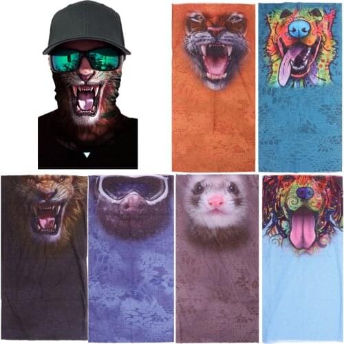 3D Digital Printing Face Shield Balaclava Headwear for Camping, Running, Cycling, Biking, Motorcycling, Fishing, Hunting