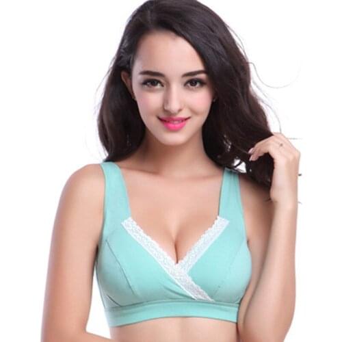 Breastfeeding cotton Maternity Nursing Bra sleep bras nursing pregnant women gorge underwear C-FY-VDF39S