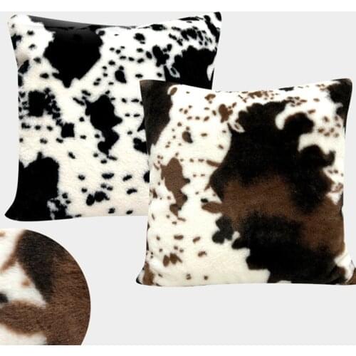 Cow Pattern Cushion Cover Black White Pillow Case Animal Pattern Art Car Interior Decoration Cushion Pillow Case