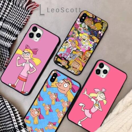 Hey Arnold lovely phone case for iPhone 11 12 pro XS MAX 8 7 6 6S Plus X 5S SE 2020 XR Soft silicone