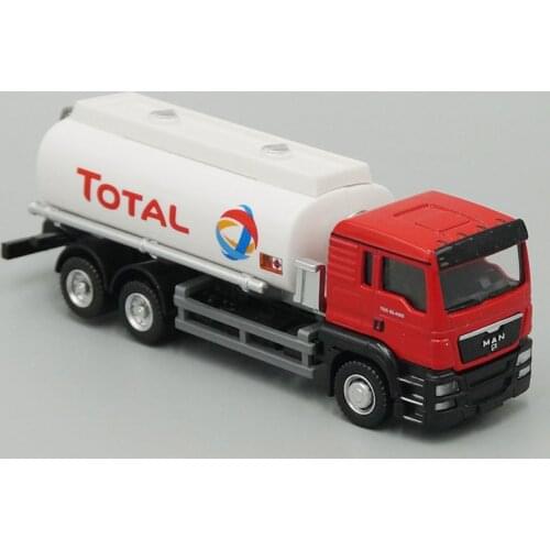 1:64 Man Diecast Model Toy Total Oil Tanker Truck