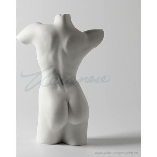 Willoni Ceramic Decoration Glazed Half-Body Naked wome Sculpture Birthday Gift Craft Home Decoration character crafts Old Statue