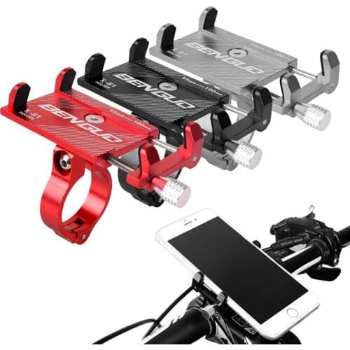 Bicycle Scooter Aluminum Alloy Mobile Phone Holder MTB Mountain Bike Bracket Cell Phone Stand Cycling Accessories 2021
