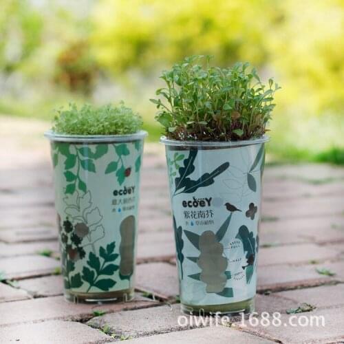 Mini novelty pot cultivation organic farming Broadwood Fun Desktop automatic water system plants cultivation