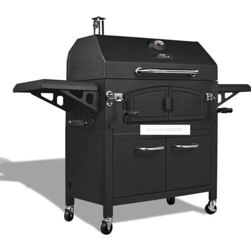 New Arrival Outdoor Large Grill CF-E116005 Home Mobile Kitchen Villa Charcoal Grill Thicker Barbecue Pits For 10-20 People Hot
