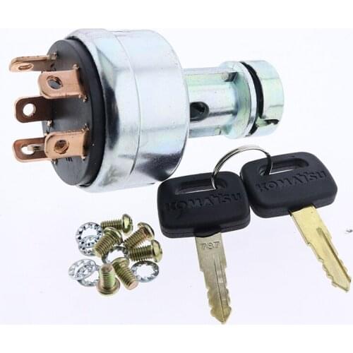 Ignition Switch W/ 787Keys 201-06-21510 Komatsu Excavator PC10-3 PC80-1 PC80-3 PC100-3 PC10