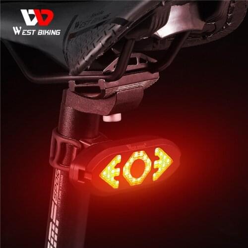 Bike Tail Light Turn Signals Wireless Remote Control MTB Bike Safety Warning Light Set Rechargeable Waterproof Bike Accessories