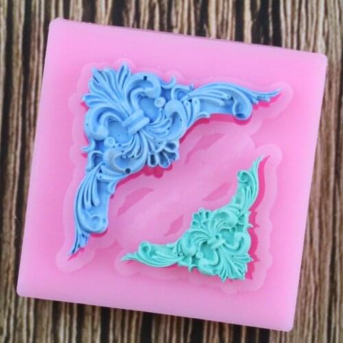 DIY Sugar Craft Cake Vintage Relief Border Silicone Mold Fondant Mold Cake Decorating Tools Gum Paste Mold