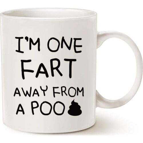 Light Magic Funny Mug I'm One Fart Away from a Poop Mug Coffee Mug Gift for Your Friends