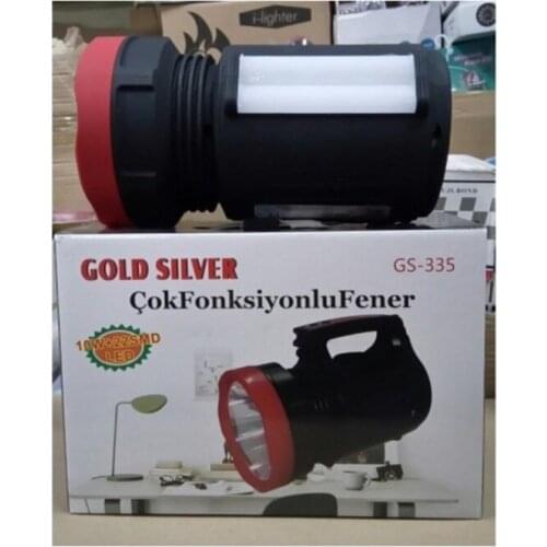 GOLD SILVER ES-335 10 WATTS OF + 22 SMD LED PROJECTOR ISILDAKLI Net light quality material, long-distance hunting, camping,home