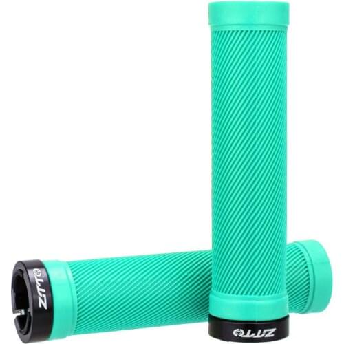 ZTTO Bike Handlebar Grips Bicycle Non-Slip Rubber Grips Ergonomic Handle End Grips Aluminum Alloy Lock for Mountain Bike MTB BMX
