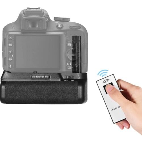 Vertical Battery Grip Holder EN-EL 14 Battery Powered with IR Remote Control for Nikon D5300 D3300 D3200 D3100 DSLR Camera