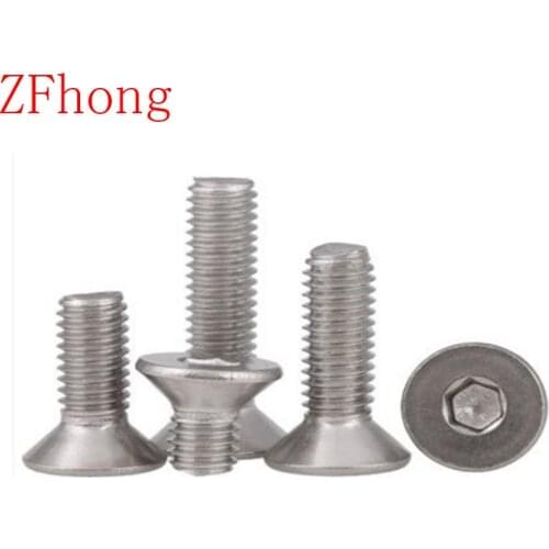 1000pcs wholesale Allen Key Head DIN7991 M2 M2.5 M3 Stainless steel 304 hex countersunk head screw