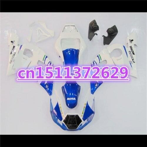 YZF R6 98 99 00 01 02 blue white ABS fairing parts YZF 600 R6 1998- 2002 YZF-R6 Fairing kit for 98-02-Dor D