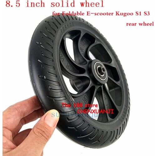 Rear wheels for KUGOO S1 Electric Scooter Adult Electric Scooter 350W Folding 8 Inches Non-inflatable tyre solid tire wheel