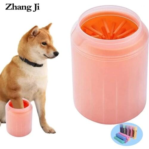 ZhangJi Portable Silicone Dog Paw Cleaning Cup Massage Comb Quickly Wash Foot Cleaning Bucket Pet Muddy Paw Cleaner Pet Towel