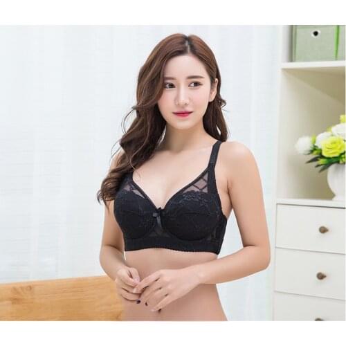 Tops lace floral bra Thin pad cotton bras for women underwire sexy bra lingerie bralette push up great size 34-48 B C D bh C3304