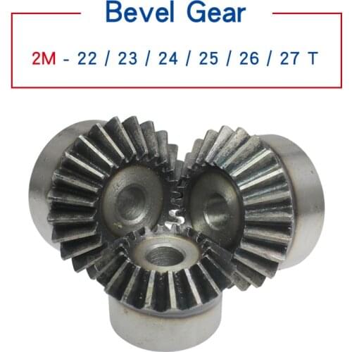 2M22 teeth bevel gear outer diameter 47 mm total height 30 mm process hole low carbon steel material gear