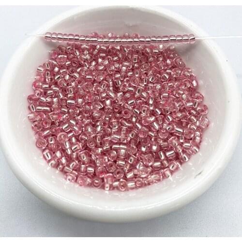 15g 2--4mm Unreal Color Filled with Silver Rice Beads Charm Czech Glass Seed Beads for Jewelry Making DIY Bracelet Necklace #18