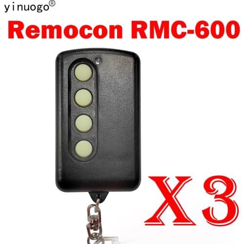 3 PCS Remocon RMC600 Garage Door Remote Control Duplicator 280mhz-500mhz Adjustable Frequency Remocon RMC-600 Gate Opener