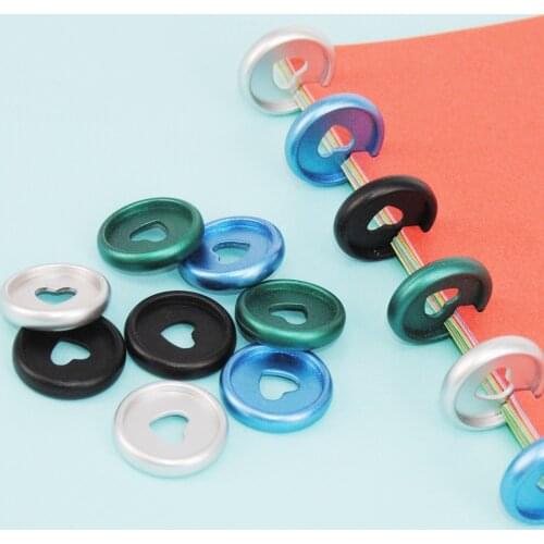 60pcs 24mm Plastic Planner Discs Binder New Mushroom Hole Loose Leaf Binding Discs Notebook Binder Rings Binding School Supplies