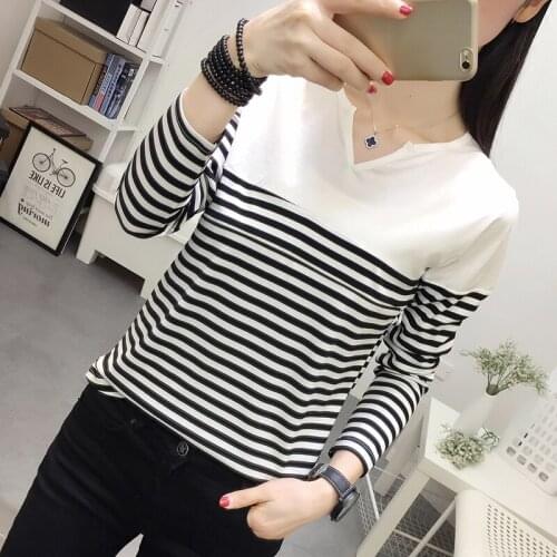 6239# Nursing Maternity Clothing Loose Stylish Striped T-Shirt for Pregnant Women Pregnancy Nursing Top
