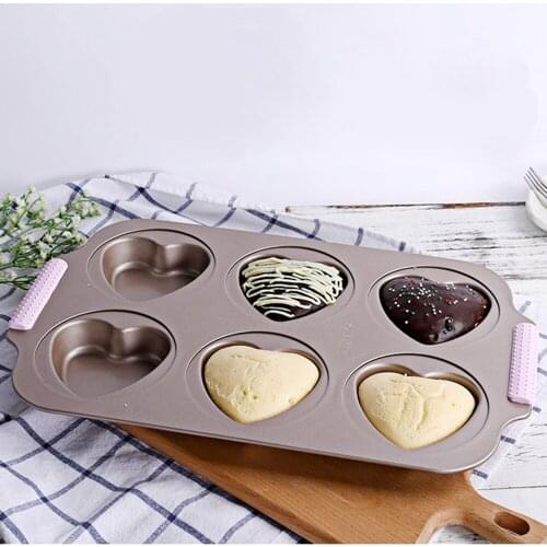 Nonstick Cake Pan Heart Shape Mold Forms for Baking Tray for Oven bakeware tools kitchen accessories utensils Pastry Mould