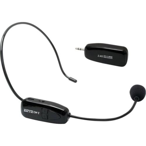 Wireless Microphone 2.4G Wireless Microphone Speech Headset Radio For Loudspeaker Teaching Guide Mic Wireless Microphone 2021