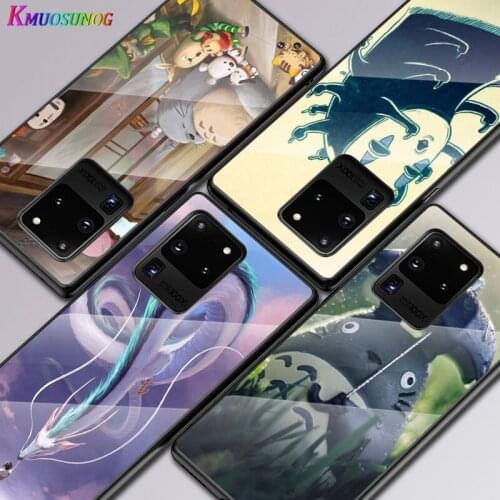 Anime Spirited Away For Samsung Galaxy S20 FE S10e S10 S9 S8 Ultra Plus Lite Plus 5G Tempered Glass Cover Phone Case