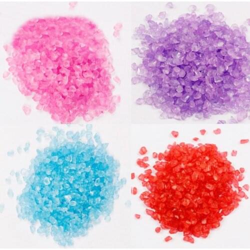 Colored Sand Aquarium Water Fountain Figurine DIY Micro landscape Fairy Garden decoration Miniatures Terrarium Ornament 55g/pack