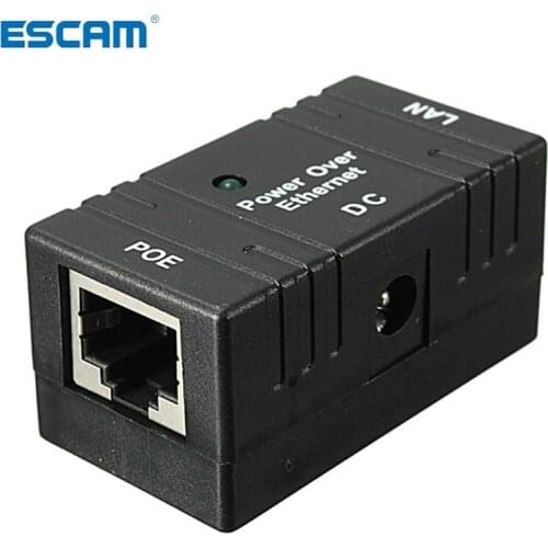 ESCAM 10M/100Mbp Passive POE Power Over Ethernet RJ-45 Injector Splitter Wall Mount Adapter For CCTV IP Camera Networking