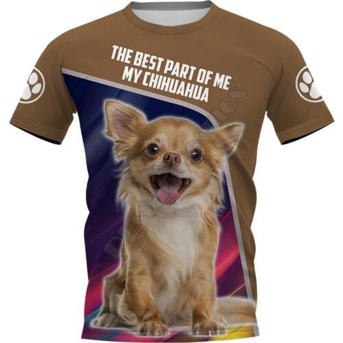 Chihuahua 3D All Over Printed t shirts women men Summer Funny Dog Tees Short Sleeve T-shirts Cosplay Costumes