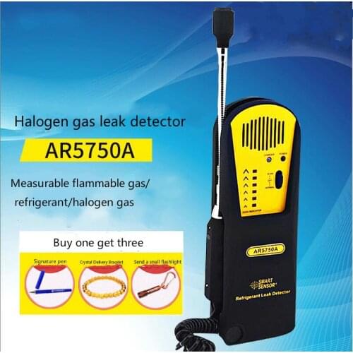 Halogen Gas detector Automotive Air Conditioning Refrigerant Gas Freon Leak Detector Location Determine Tester alarm AR5750A