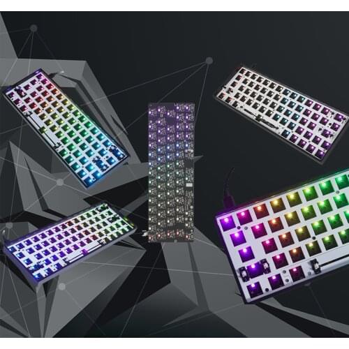 GK64X USB-C RGB Hot Swap Custom DIY Programmable Wired Kit for 60% Keyboard