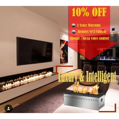 Inno-living fire 36 inch bioethanol stove modern ventless fireplace with remotecontrol