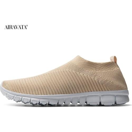 Summer Mens Womens Unisex Couple Sock Walking Sneakers Solid Black Casual Ladies Slip On Lightweight Breathable Mesh Shoes