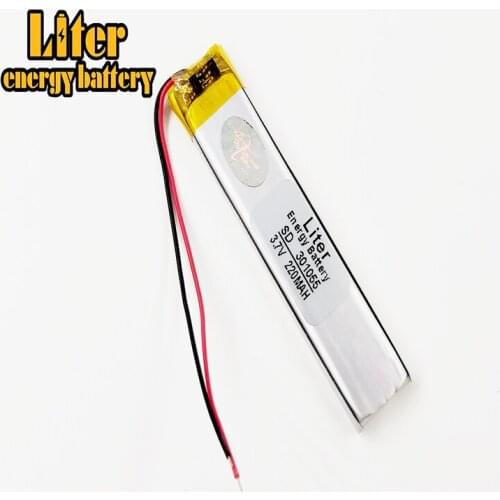3.7V 220mAh 301055 Lithium Polymer Rechargeable Battery For 301055 plug Mp3 MP4 MP5 GPS mobile bluetoot Lithium polymer battery