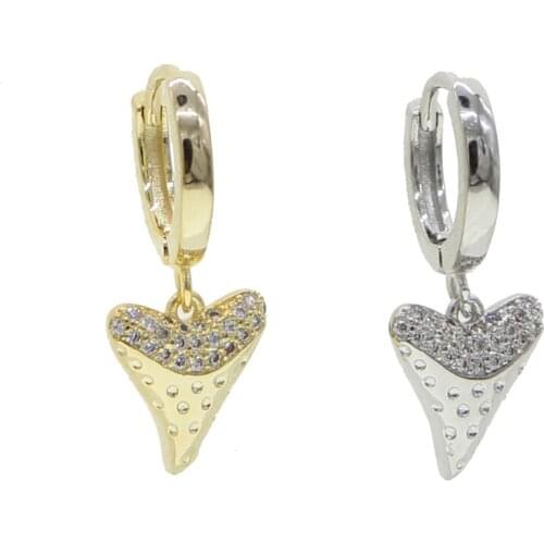 Fashion horn charm dangle earring for women charm earring gold silver color fashion jewelry