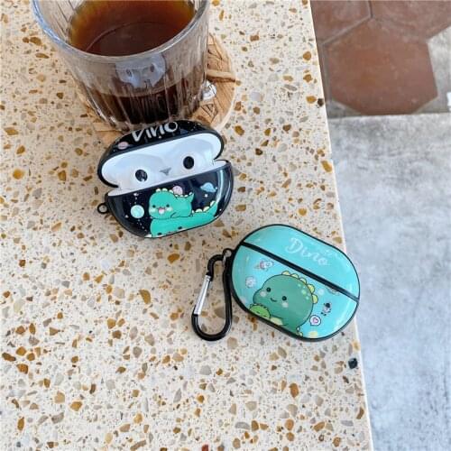 Cute Dinosaur Fashion Silicone Bluetooth Earphone Case for Huawei Freebuds Pro Soft Silicone IMD Protection Cover Funda