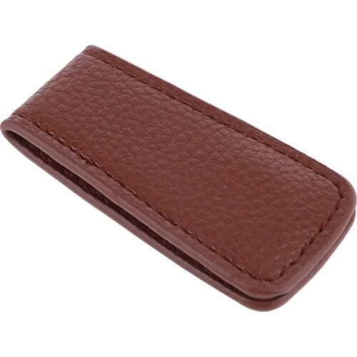 Men’s Leather Magnetic Slim Money Clip Wallet Credit Card ID Holder Pocket 28GD