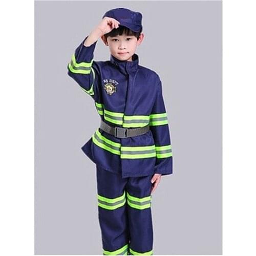 Firemens clothing childrens occupational experience fire performance clothing small firemens performance clothing Blue