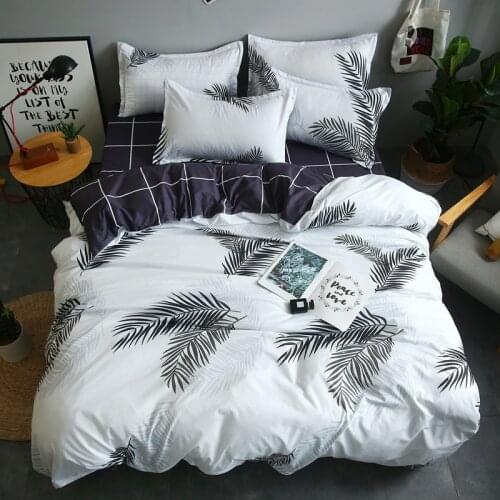 Tropical Plants Leaves Pattern Bed Cover Set Duvet Cover Adult Child Bed Sheets And Pillowcases Comforter Bedding Set